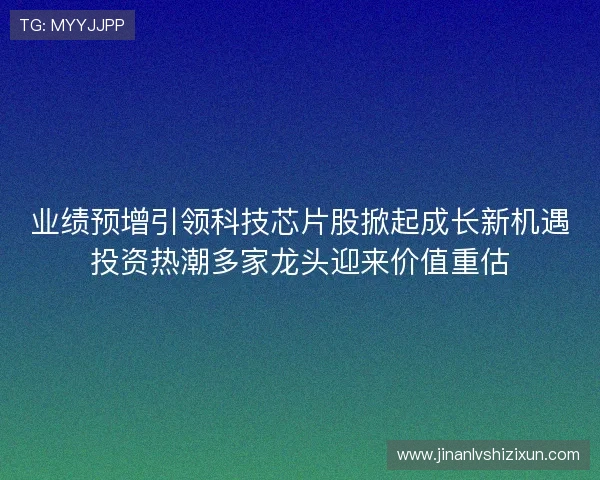 业绩预增引领科技芯片股掀起成长新机遇投资热潮多家龙头迎来价值重估